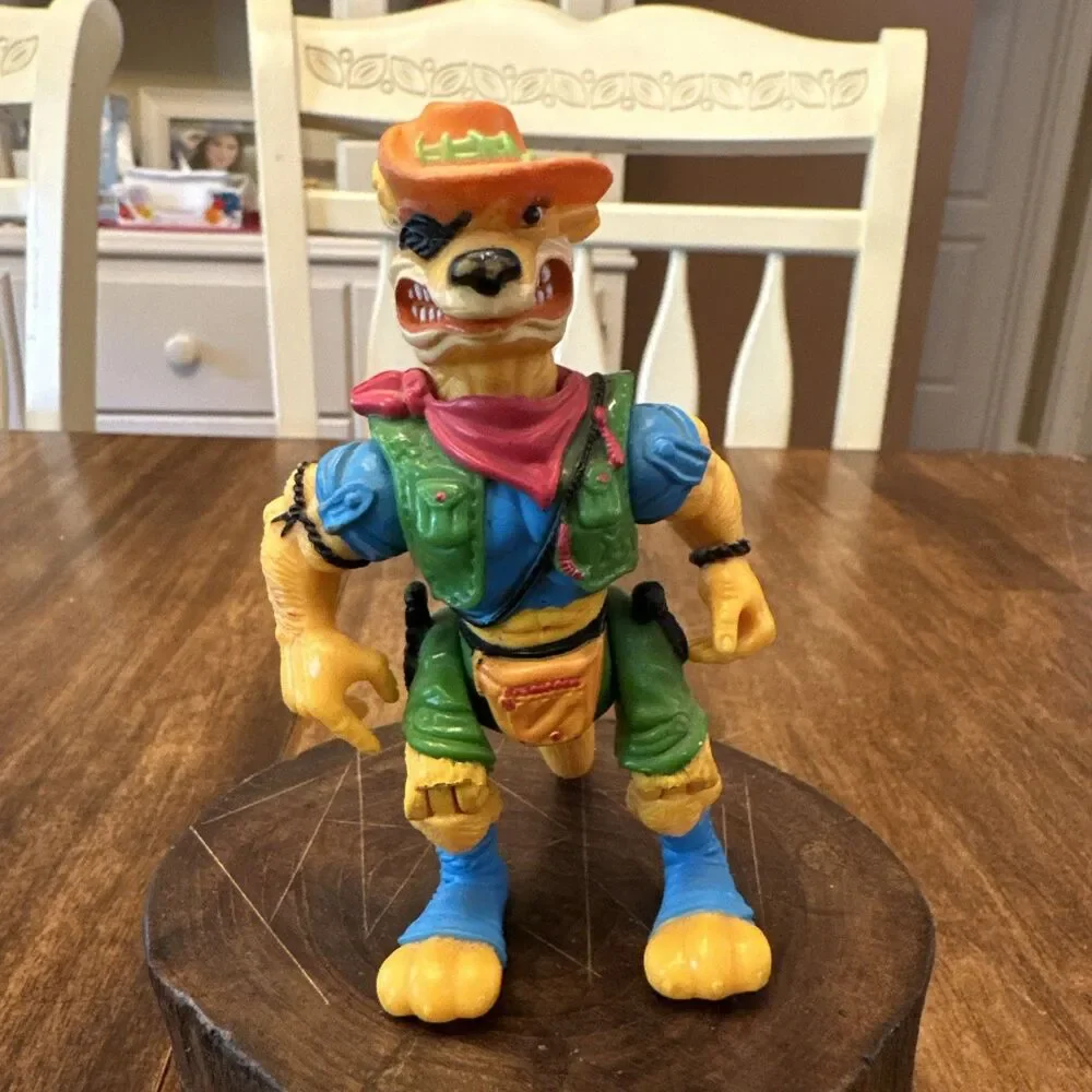 TMNT Teenage Mutant Ninja Turtles Walkabout Wild West figure Playmates 1992